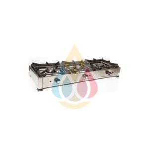Calfer Gas YB030 Επαγγελματικό κουζινάκι υγραερίου βαρέως τύπου με 3 εστίες - Image 1