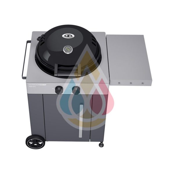 OUTDOORCHEF Arosa 570 G Grey Steel & a Castiron Grid Diamond as a gift 1 outdoorchef arosa 570g 4 1