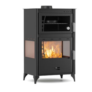 Thermogatz GS 15 Side Oven Black Wood Stove